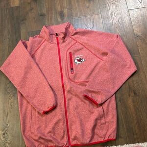 NFL Kansas City Chiefs Mens Full Zip Red Jacket Size L
